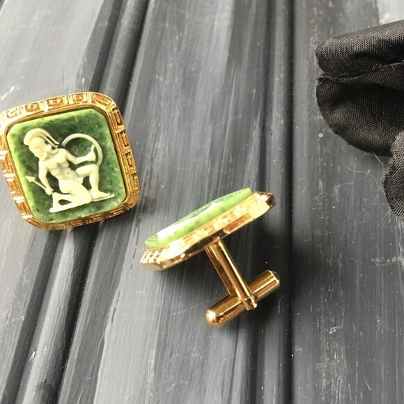 Mens Green Senator Cufflinks - Picture 3 of 10